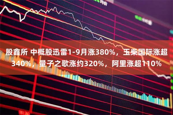 股鑫所 中概股迅雷1-9月涨380%，玉柴国际涨超340%，量子之歌涨约320%，阿里涨超110%