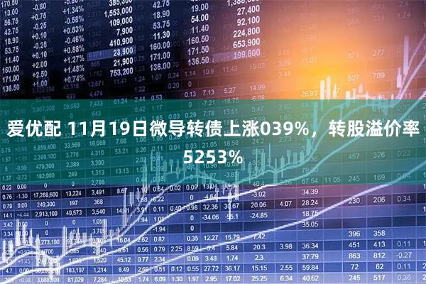 爱优配 11月19日微导转债上涨039%，转股溢价率5253%